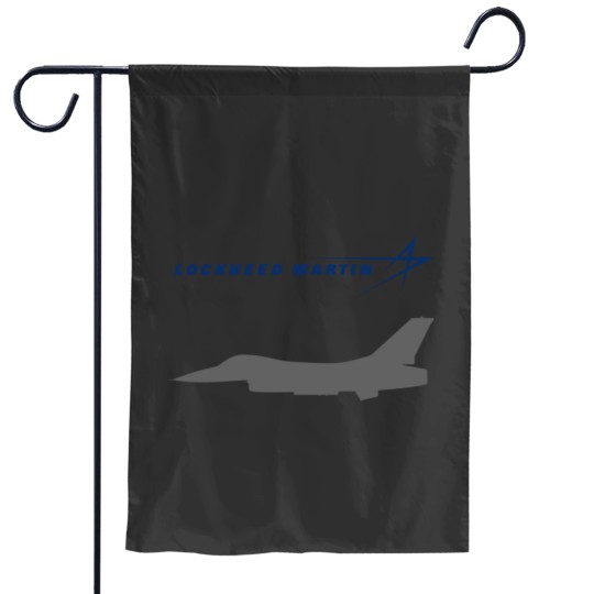 Discover Lockheed Martin F-16 Fighting Falcon Logo Unisex Garden Flags