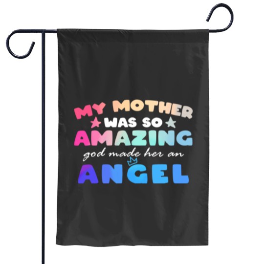 Discover Funny Mother's Day Garden Flag - My Mother is an Angel