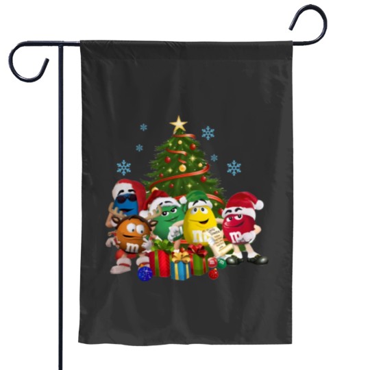 Discover Christmas M&M Candies Garden Flag - Family Matching
