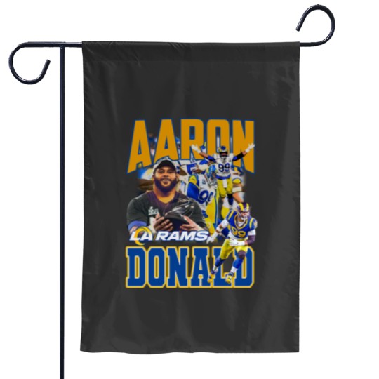 Discover Vintage 90s Graphic Style Aaron Donald Garden Flags, Aaron Donald Vintage Garden Flags, American Football Gift