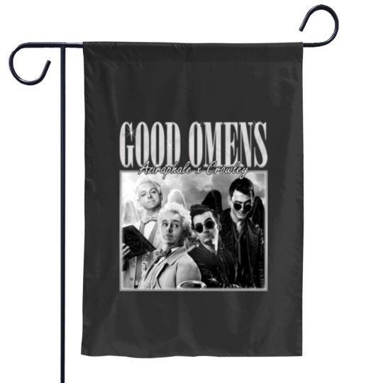Discover Good Omens Movie Garden Flags, Aziraphale 2023 Movie Bootleg Garden Flags