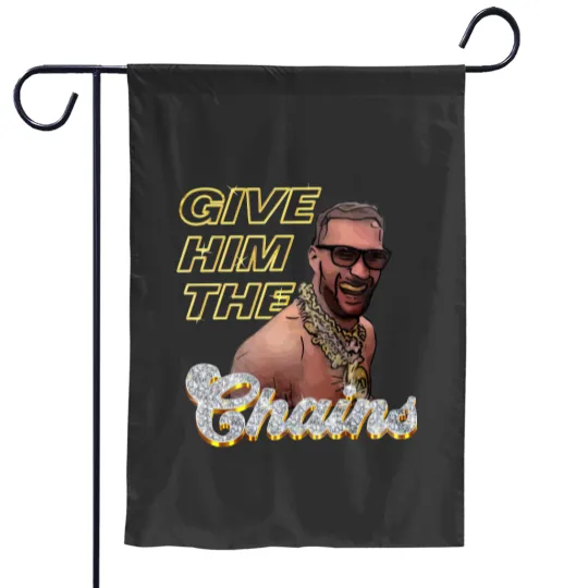 Discover Kirk Cousins Chains Garden Flags, Rocking Ice Diamonds Necklaces Garden Flags