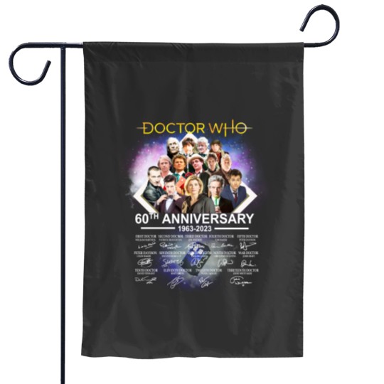 Discover Doctor Who 60th Anniversary 1963-2023 Thank You Garden Flags