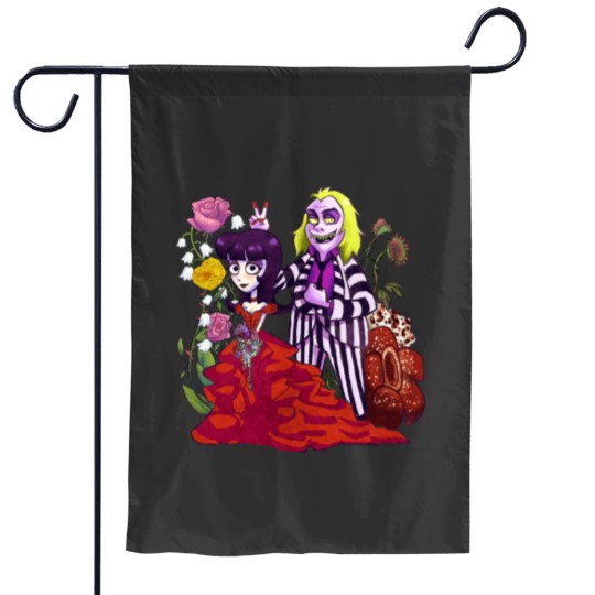 Discover Beetlejuice and Lydia Flowers Garden Flags