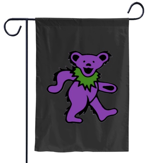 Discover Steal Your Face Dance bear History of the Grateful Garden Flags