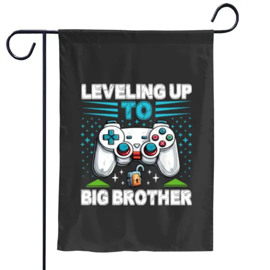 Discover Leveling up to Big Brother 2024 funny gamer Garden Flags
