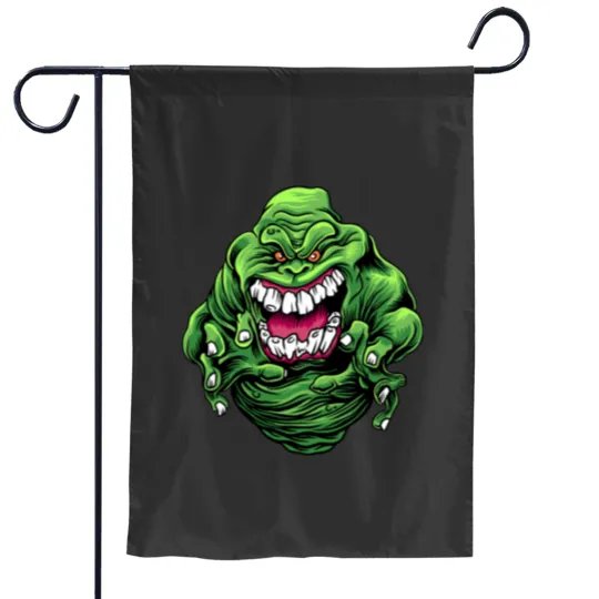 Discover The Green Slimer Ghostbusters Garden Flags