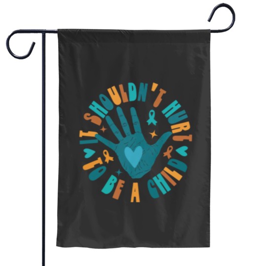 Discover Child Abuse Awareness Garden Flags, Domestic Violence Mental Health