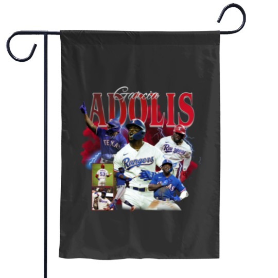 Discover Adolis Garcia Texas Baseball Garden Flags, Baseball Garden Flags Christmas Gift Unisex