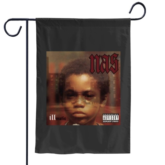 Discover Nas Illmatic Album Vintage Music Garden Flags