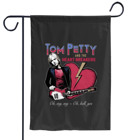Discover Tom Petty & the Heartbreakers Men's Garden Flags Oh Hell Yes Guitarist Tees