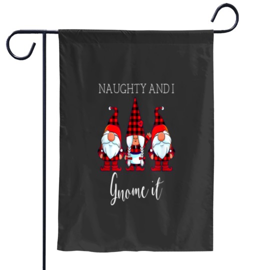 Discover Naughty And I Gnome It Christmas Three Garden Flags