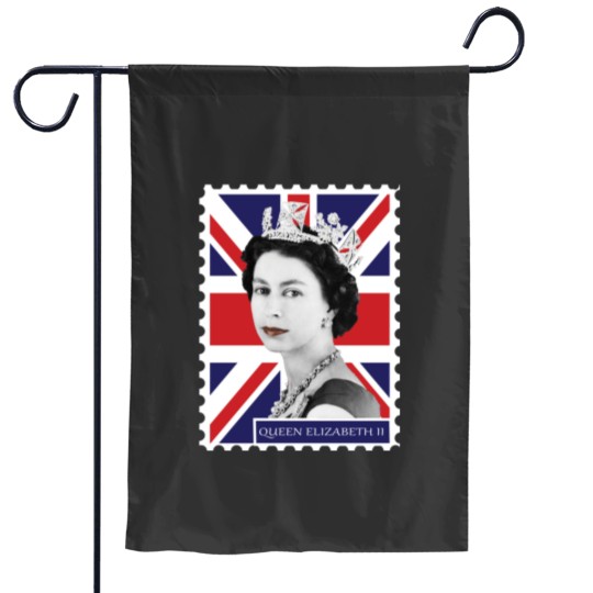 Discover Queen Elizabeth II Stamp_ Union Jack Garden Flags