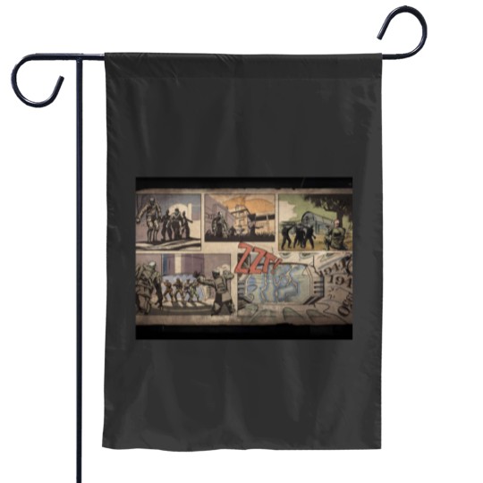 Discover Kino Der Toten COD Zombies Comic Loading Screen Garden Flag