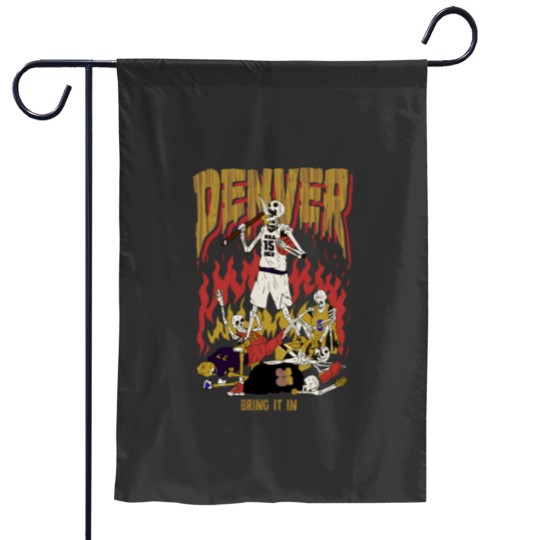 Discover Denver basketball Jokic Garden Flags