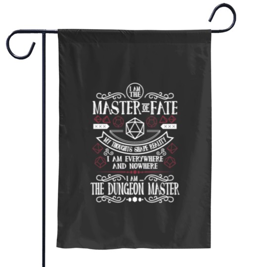 Discover Dungeon Master (Black) Garden Flags