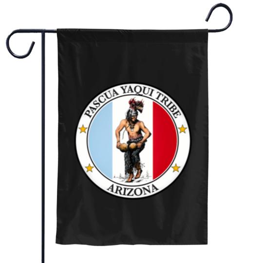 Discover coat of of pascua yaqui tribe of Arizonna, usa Garden Flags