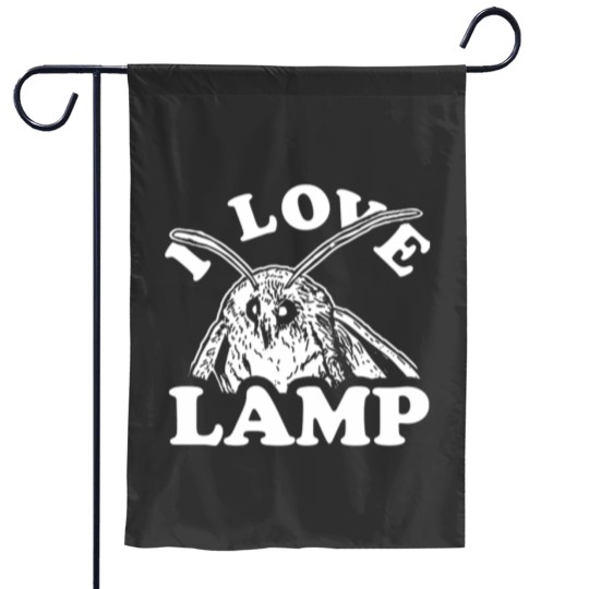Discover I Love Lamp Moth Garden Flags