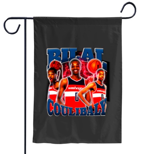 Discover Bilal Coulibaly Vintage  Retro 90's Garden Flags Basketball Player Bilal Coulibaly Vintage Garden Flags Garden Flags Vintage Bootleg Basketball Garden Flags Garden Flags