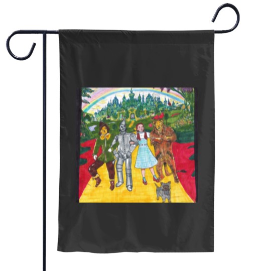 Discover Wizard Of Oz- Yellow Brick Road Graphic  Dress Garden Flags