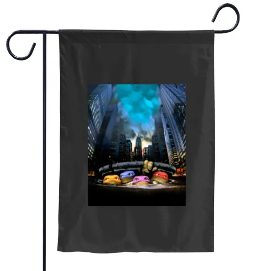 Discover Sewer Turtles 1990 Garden Flags