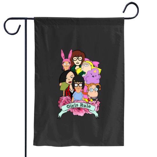 Discover Rule the Cool: 90's Girls Rule Cartoon Garden Flags