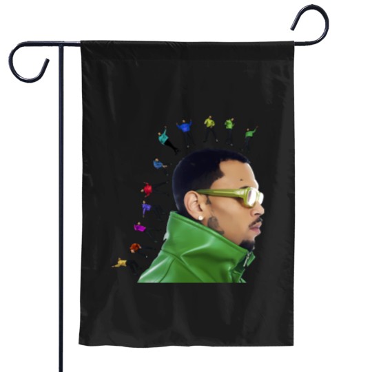 Discover Chris Brown 11:11 Tour 2024 Garden Flags, Chris Brown Fan Garden Flags, Chris Brown 2024 Garden Flags