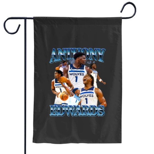 Discover Anthony Edwards 90s bootleg Garden Flags Anthony Edwards
