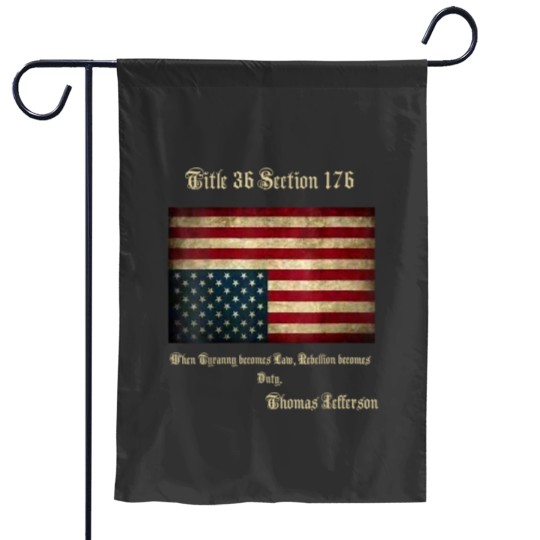 Discover American Flag Distress Upside Down Thomas Jefferson Patriot Garden Flags