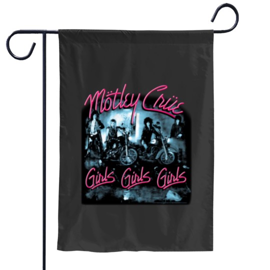Discover Motley Crue Girls Girls Girls Garden Flag - Black Design