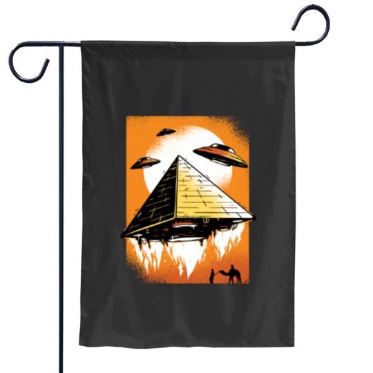 Discover Pyramid Ufo Design - Pyramid Ufo - Garden Flags
