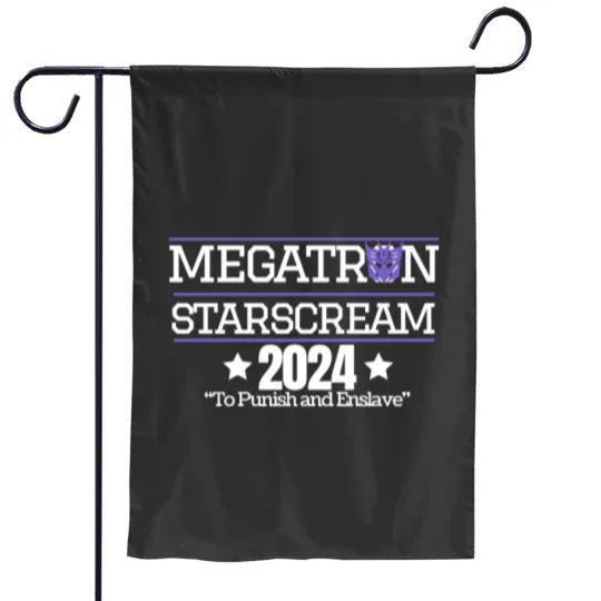 Discover Megatron Starscream 2024 Garden Flags, Transformers, Decepticons, Funny Poltical Garden Flags
