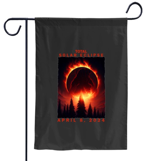 Discover 2024 Eclipse Total Solar Eclipse 2024 Unisex Garden Flags