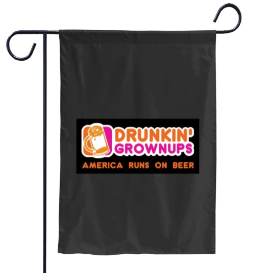 Discover Drunkin Grownups America Version Garden Flags