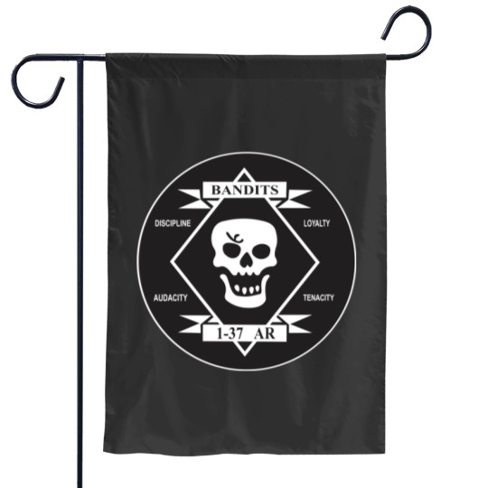 Discover The Bandits - 1st Battalion - 37th Armor Regiment (Clean Style) Garden Flags