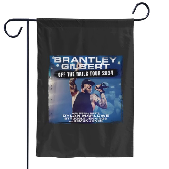 Discover Brantley Gilbert Off The Rails Tour 2024 Garden Flags -