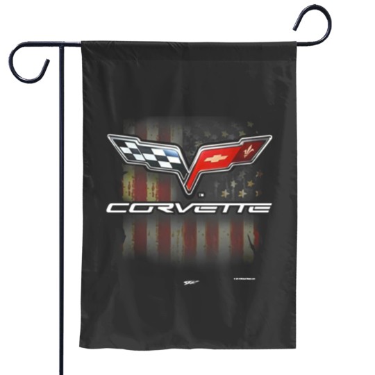 Discover C6 Logo & American Flag Garden Flags -  C6 Garden Flags