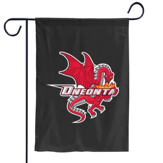 Discover SUNY Oneonta red dragons Garden Flags