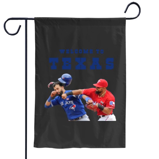 Discover Welcome To Texas Rougned Odor Jose Batista Punch Garden Flags