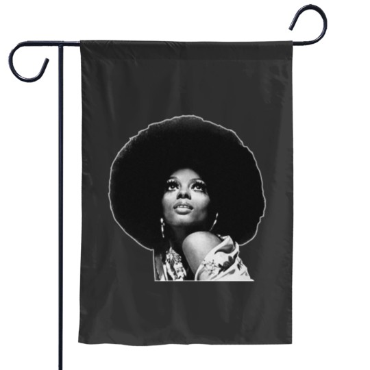 Discover Diana Ross Afro Garden Flags