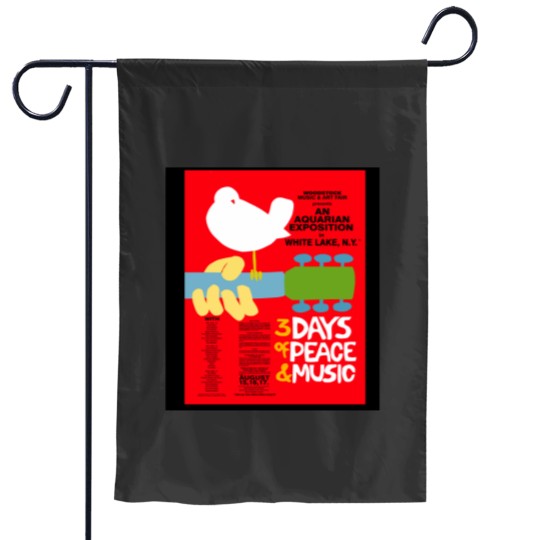 Discover Woodstock Music Festival 1969 Garden Flags