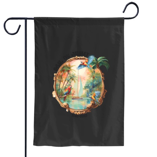 Discover Jimmy Buffett Sail On Garden Flags