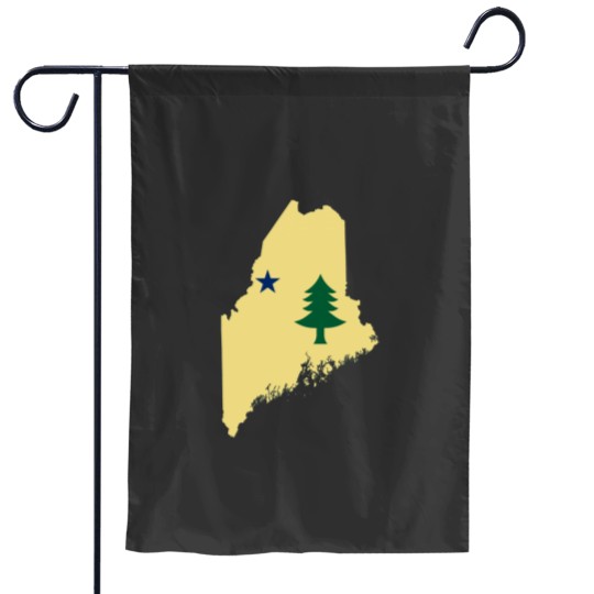 Discover Flag of Maine (1901 to 1909) on Map of MaineActive Garden Flags