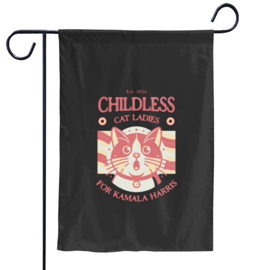 Discover Kamala Harris Garden Flags Childless Cat Ladies for Kamala