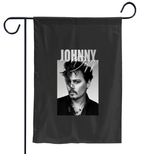 Discover Johnny Depp BW Johnny Depp Garden Flags