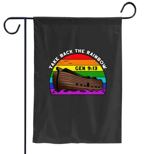 Discover Noah's Ark Genesis 913 Taking Take Back The Rainbow Garden Flags