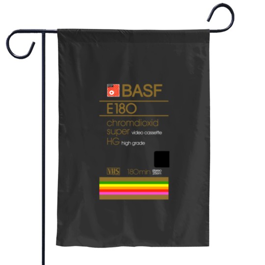 Discover BASF E180 VHS Tape Garden Flags