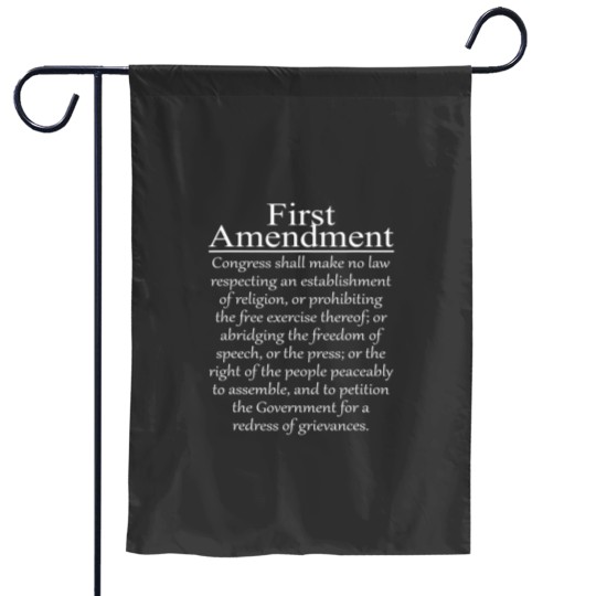 Discover 1st first amendment us constitution patriot t Garden Flags