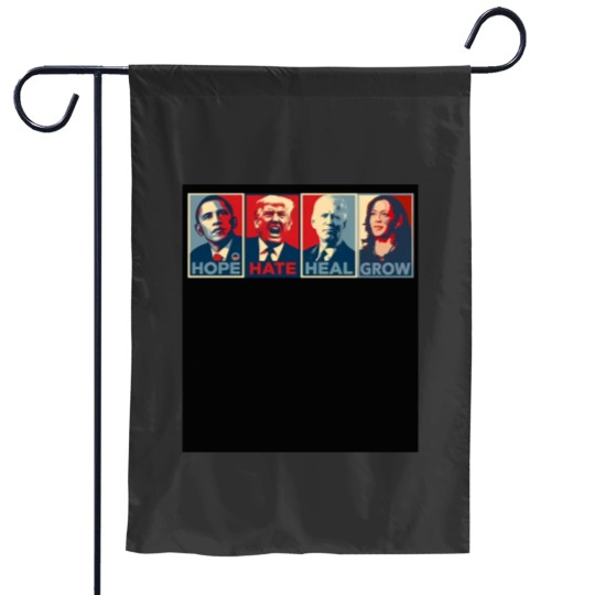 Discover Hope Hate Heal Grow Harris 2024 Garden Flags