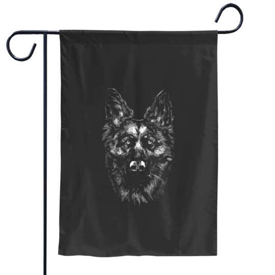 Discover German Shepherd Monochrome Garden Flags Garden Flags